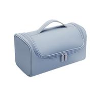 Pochette de rangement multi-poches avec fermeture éclair pour coiffeur Dyson/Shark Airwrap Flexstyle complet, bleu, 12.4x5.51x6.5inch, Minimaliste