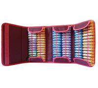 Pochette de Rangement pour 90 Tubes Homéopathie, coloris Prune