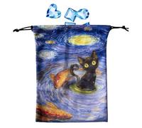 Pochette de rangement pour cartes de tarot, sac à cordon de serrage, support de dés de jeu, étui de protection en peluche, organisateur de bijoux portable, 13 x 18 cm, parfait pour une utilisation