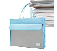Pochette de rangement pour documents A3, porte-courses, organisateur de grandes capacités pour cahiers, stylos, billets, porte-documents avec magazines avec poignée | Stockage de documents