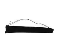 Pochette de Rangement pour Flûte Noire 14x75 Cm, Transport | Tissu et Plastique, Usage Voyage ou Rangement à Domicile, pour Recorder et Instrument Musical