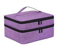 Pochette de Rangement pour huiles essentielles Trousse de Rangement Portable for 42 flacons d'huiles essentielles et Vernis à Ongles, avec Organisateur Sac Main cosmétique(Color 1)