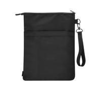 Pochette de rangement pour livres avec fermetures éclair, pour voyage, s ' adapte à plusieurs tailles de livres, doublure douce pour les bords, planificateur de protection avec poche