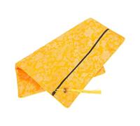 Pochette de Rangement pour Livres et Prières, Fermeture Éclair, Or | Tissu, Protège et Garde les Écrits, Format Compact, Usage Cérémonies, Style Classique, pour Livre