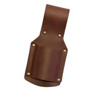 Pochette de rangement pour marteau en simili cuir avec entrée ouverte moulée, panneaux latéraux à rivets, 7 x 3 pouces pour les tâches de chantier, ceinture à outils, accessoire de charpentier, pour à