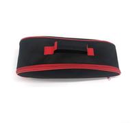 Pochette de rangement pour outils avec chaîne de fermeture pour buses et brosses d'aspirateur, corps en PVC polyester, base stable et capacité de support vertical lorsqu'il est chargé (rouge)