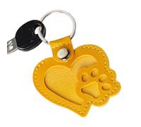 Pochette De Rangement Pour Poils D'animaux De Compagnie - Boîte À Souvenirs Pour Poils D'animaux De Compagnie | Porte-Clés Commémoratif En Cuir En Forme De Patte Pour Les Amoureux Des Animaux