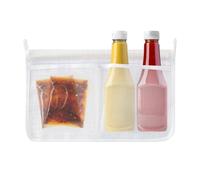 Pochette de rangement pour porte de réfrigérateur, panier de rangement suspendu respirant de 22x13cm, organisateur de porte pratique | Support polyvalent pour collations, paquets de thé, cuisine, camp