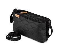 Pochette de Rangement pour Poussette Buggy Buddy Eco Leather Stones pierres noires en cuir [075]