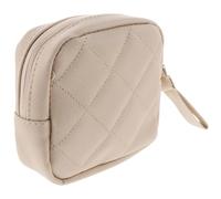 Pochette de Rangement pour Serviettes Hygiéniques Beige Portable PU | Design à Main, Usage Voyage, Style Uni Élégant, Protège la Confidentialité, Format Pratique