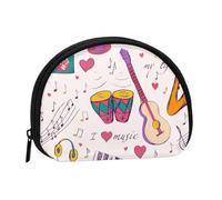 Pochette de Rangement pour Serviettes hygiéniques, Motif disques de Musique, thème Blues, ma Vie, Petite Pochette de Rangement pour Maquillage, Porte-Monnaie pour Femme