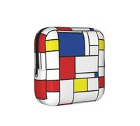 Pochette de Rangement pour Serviettes hygiéniques Style Mondrian Minimaliste De Stijl Art Moderne, avec Fermeture éclair, Porte-Monnaie