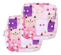 Pochette de Rangement pour Serviettes Hygiéniques, Zippée | Modèle Décoratif et Élégant, Lavable, pour Femmes et Bureaux, Pochettes pour Écouteurs et Maquillage