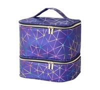 Pochette De Rangement Pour Vernis À Ongles - Organisateur Pour 30 Flacons, Étui De Transport Avec Poignée, En Cuir PU Grande Capacité, Pochette ?e Rangement ?our Huiles Essentielles Et Gel P?our Ongle