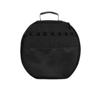 Pochette de Rangement Ronde pour poêle à Griller, résistante à l'usure et aux déchirures, avec poignée Robuste, idéale pour la Cuisine en Plein air, Le Camping et Les Pique-niques. (Black, One Size)