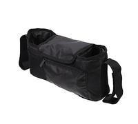 Pochette de Rangement Suspendue pour Bébé, Accroche Poussette Noire | Tissu Oxford Léger, Grosse Capacité Multifonction, Usage Rangement, Format 1 Pièce pour Promenade