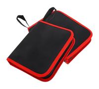 Pochette de Rangement Zippée en Tissu Oxford pour Embouts, Lot de 2