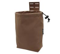 Pochette de Récupération de Chargeur Tactique pour Ceinture, Pochette de Chargeur Pliable Enroulable, Sac de Rangement Utilitaire Molle EDC(Brown)