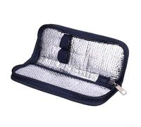 Pochette de refroidissement légère à insuline pour une gestion pratique du diabète pendant les voyages (bleu marine)