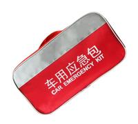 Pochette de Secours Voiture Compacte en Tissu Bleu, Voyage Longue Distance | Rangement Multifonction, Visibilité Accrue, Transport Facile, pour Urgences Routières et Sorties Outdoor