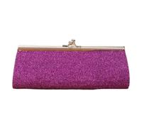 Pochette de soirée formelle pour femme avec chaîne amovible, sac à main à paillettes, sac à main de banquet, de mariage, sac à bandoulière, violet