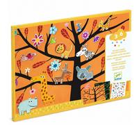 Djeco – Pochette de stickers repositionnables Chat-Perché ! – avec décors