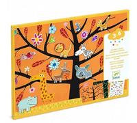 Djeco – Pochette de stickers repositionnables Chat-Perché ! – avec décors