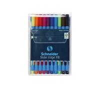 Pochette De Stylos - Schneider - Slider Edge Xb - Écriture Fluide - Corps Triangulaire - Encre Noire