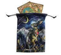 Pochette de tarot | Pochette de divination double face avec cordon de serrage | Cadeau pour l'organisation du tarot, rangement pour les amateurs, Sxf04#, Refer to description, Unisexe