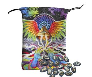 Pochette de Tarot - Sac de Rangement pour Cartes de Tarot - Emballage de dés pour Fortune Halloween Home Divination Oracle, FHR60, Refer to Description, Unisexe