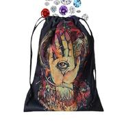 Pochette de Tarot | Sac de Tarot en Velours | Organiseur imprimé - Accessoires de Divination pour Rune en, Bijoux, Adolescents et Adultes, réunions de Voyage, fête de Jeu, SAE06#, Refer to