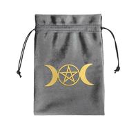 Pochette de Tarot, Sac pour Cartes de Tarot, Sac de Rangement de Jeu de Tarot, Sac de Cartes de Tarot en Velours, Pochette à Cordon pour Le Rangement du Jeu de Tarot, Pochette multifonctionnelle