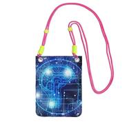Pochette de téléphone à bandoulière pour homme et femme, sac portefeuille à intelligence artificielle, petit sac à bandoulière pour les essentiels de voyage, sac à main étanche avec blocage RFID