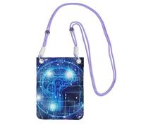 Pochette de téléphone à bandoulière pour homme et femme, sac portefeuille à intelligence artificielle, petit sac à bandoulière pour les essentiels de voyage, sac à main étanche avec blocage RFID