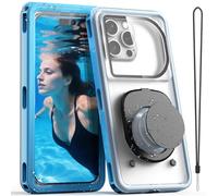 Pochette de téléphone étanche IPX8 de 30 m, coque étanche pour iPhone 11-16/Pro Max, Sam S24 (jusqu'à 6,9"), résistante aux chutes et écran tactile HD étanche pour la natation, la plongée avec tuba