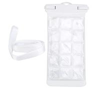 Pochette de téléphone étanche universelle, étui de téléphone de plongée à la dérive, sac sec avec lanière, haute performance étanche pour la photographie et les jeux sous-marins (Blanche)