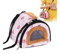 Pochette de Transport Chaude pour Animaux - Petit Sac de Transport pour Animaux de Compagnie, Support de Voyage hérisson | Transporteur Mobile de Camping en Plein air pour Chinchilla caméléon Reptile