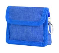 Pochette de transport en toile avec rabat et boucle latérale, bleu, Taille | Confidentialité pour les voyages du conducteur