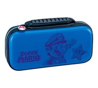 Pochette De Transport Et De Protection Officielle Nintendo? Bleue, Gravure Mario, Pour Nintendo Switch?. Matériau Rigide Pour Une Protection Optimale. Fonction Socle Ajustable. Permet Le Rangement De