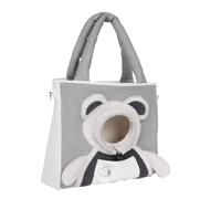 Pochette de Transport pour Chat - Charmant Sac à bandoulière Portable en Forme d'ours, Panneaux de Ventilation Ouverts et Respirants, Fonction de Confinement et d'observation pour Animaux