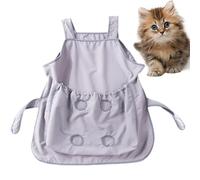 Pochette de transport pour chat, porte-enveloppe pour chat,Sac de transport pour animaux de compagnie avec poche - Enveloppement de poitrine de transporteur de fronde de chat réglable, sac de transpor