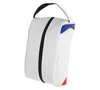 Pochette de Transport pour Chaussures de Golf en PU Blanc, Légère | Rangement Imperméable et Anti-poussière, pour Voyages et Activités Extérieures, Fermeture Zippée