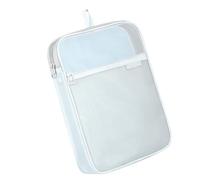 Pochette de transport pour documents journaliers, B | Pochette de rangement transparente zippée avec poignée portable et rangement d'étude