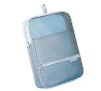Pochette de transport pour documents journaliers, F | Pochette de rangement transparente zippée avec poignée portable et rangement d'étude