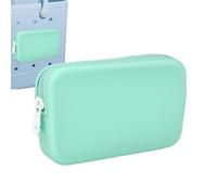 Pochette de transport pour téléphone - Support en silicone avec fermeture éclair, poche de rangement compacte, clip organisateur amovible, pochette portefeuille pratique | Porte-téléphone durable pour