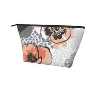 Pochette de Transport zippée Sac Aquarelle Fleur Floral Daisy Trousse de Maquillage Cosmétique, Sac de Rangement Durable Oxford Pencil Coin Trousse de Toilette pour Femmes Filles