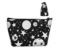 Pochette de Transport zippée Sac de Maquillage Univers Spatial éblouissant et étoiles, Trousse de Rangement Durable Oxford Pencil Coin Trousse de Toilette pour Femmes Filles