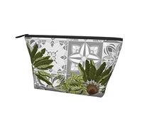 Pochette de Transport zippée Sac éléphants et Arbres tropicaux Trousse de Maquillage cosmétique, Sac de Rangement Durable Oxford Pencil Coin Trousse de Toilette pour Femmes Filles