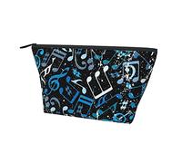 Pochette de Transport zippée Sac Notes de Musique Trousse de Maquillage cosmétique, Sac de Rangement Durable Oxford Pencil Coin Trousse de Toilette pour Femmes Filles