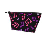 Pochette de Transport zippée Sac Notes de Musique Trousse de Maquillage cosmétique, Sac de Rangement Durable Oxford Pencil Coin Trousse de Toilette pour Femmes Filles